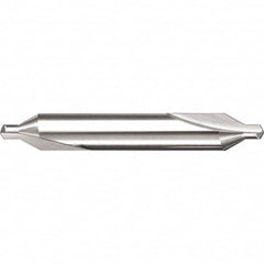 SGS - Metric Plain Cut 60° Incl Angle Solid Carbide Combo Drill & Countersink - Exact Industrial Supply