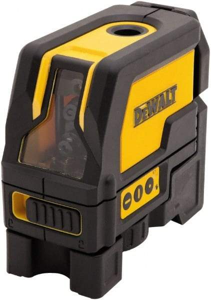 DeWALT - 4 Beam 165, 100' Max Range Cross Line Level - Red Beam, 1/8\x94 Accuracy, Battery Included - Exact Industrial Supply