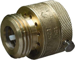 CASH ACME - 3/4" Pipe, 125 Max psi, 2 Color Warning Insulated Brass, Hose Connection Vacuum Breaker - Buna-N Seal, Stainless Steel Spring, FNPT x MNPT End Connections - Exact Industrial Supply