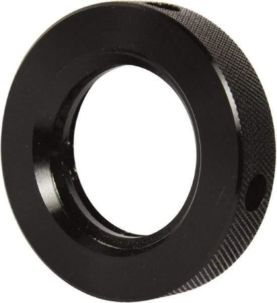 Gibraltar - 1-1/2 - 5 Acme Steel Right Hand Hex Jam Nut - 2-1/4" Across Flats, 1/2" High, Black Oxide Finish, 2G Class of Fit - Exact Industrial Supply