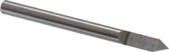 Value Collection - 60° Incl Angle, 1/8" Shank Diam, 1-1/2" OAL, 1/8" Cut Diam, Conical Engraving Cutter - 0.108" LOC, Right Hand Cut, Micrograin Solid Carbide, Uncoated - Exact Industrial Supply