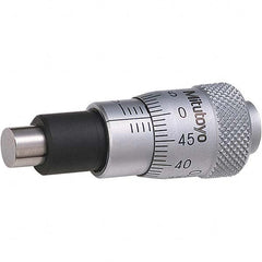 Mitutoyo - Mechanical Micrometer Heads Minimum Measurement (mm): 0.00 Maximum Measurement (mm): 6.50 - Exact Industrial Supply