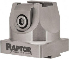 Raptor Workholding - 3/4" Jaw Width, 2" High x 2.07" Long x 2.07" Wide Dovetail Vise - For Use with 4 & 5 Axis Workholding Systems - Exact Industrial Supply