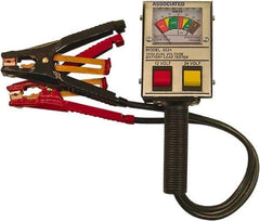 Associated Equipment - 12/24 Volt Battery Load Tester - 0 to 1,000 CCA Range, 2' Cable - Exact Industrial Supply