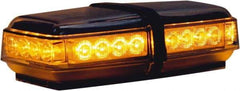 Buyers Products - Variable Flash Rate, Magnetic or Permanent Mount Emergency LED Lightbar Assembly - Powered by DC, Amber - Exact Industrial Supply