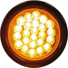 Buyers Products - 6 Flash Rate, Recessed Mount Emergency Strobe Light Assembly - Powered by 12 to 24 Volts, Amber - Exact Industrial Supply