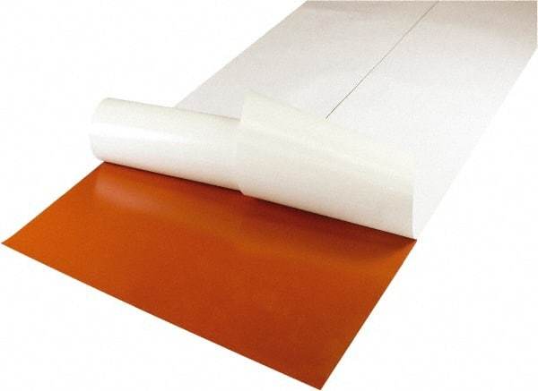 Value Collection - 36" Long, 12" Wide, 3/16" Thick, Silicone Rubber Foam Sheet - 35 to 45 Durometer, Red, -60 to 400°F, 550 psi Tensile Strength, Adhesive Backing - Exact Industrial Supply