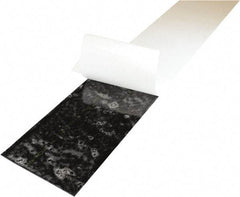 Value Collection - 3/16" Thick x 6" Wide x 36" Long, Adhesive Backed Neoprene Rubber Strip - Stock Length, 60 Shore A Durometer, 1,500 psi Tensile Strength, -30 to 225°F, Black - Exact Industrial Supply