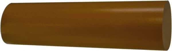 TriStar - 1' Long, 5/8" Diam, Plastic Plastic Rod - + 1/4 - 0.0" Length Tolerance, +0.020/-0.000" Diam Tolerance, 60D Hardness, Dull Gold - Exact Industrial Supply