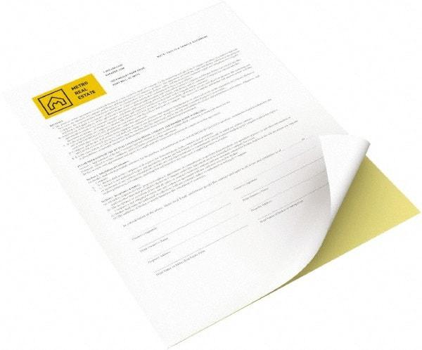 Xerox - Canary & White Digital Carbonless Paper - Use with Laser Copiers, Laser Printers - Exact Industrial Supply
