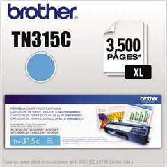 Brother - Cyan Toner Cartridge - Use with Brother HL-4150CDN, 4570CDW, 4570CDWT, MFC-9460CDN, 9560CDW, 9970CDW - Exact Industrial Supply