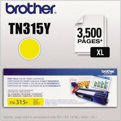 Brother - Yellow Toner Cartridge - Use with Brother HL-4150CDN, 4570CDW, 4570CDWT, MFC-9460CDN, 9560CDW, 9970CDW - Exact Industrial Supply