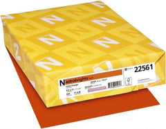 Neenah Paper - Orbit Orange Colored Copy Paper - Use with Laser Printers, Inkjet Printers, Copiers - Exact Industrial Supply