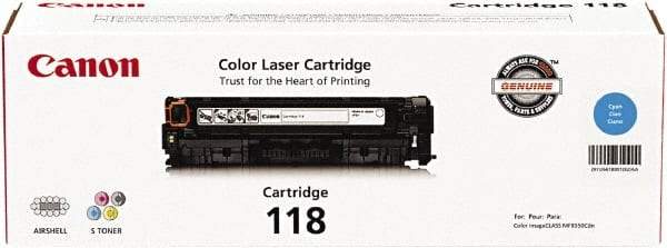 Canon - Cyan Toner Cartridge - Use with Canon imageCLASS LBP7200Cdn, LBP7660Cdn, MF8350Cdn, MF8380Cdw, MF8580Cdw - Exact Industrial Supply