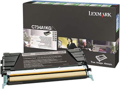 Lexmark - Black Toner Cartridge - Use with Lexmark C734, C736, X734, X738 - Exact Industrial Supply