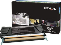 Lexmark - Black Toner Cartridge - Use with Lexmark C746, C748 - Exact Industrial Supply
