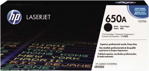 Hewlett-Packard - Black Toner Cartridge - Use with HP Color LaserJet Enterprise CP5525, M750 - Exact Industrial Supply