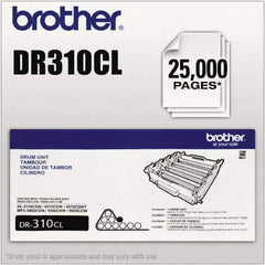 Brother - Black Drum Unit - Use with Brother HL-4150CDN, 4570CDW, 4570CDWT, MFC-9460CDN, 9560CDW, 9970CDW - Exact Industrial Supply