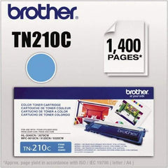 Brother - Cyan Toner Cartridge - Use with Brother HL-3040CN, 3045CN, 3070CW, 3075CW, MFC-9010CN, 9120CN, 9125CN, 9320CW, 9325CW - Exact Industrial Supply