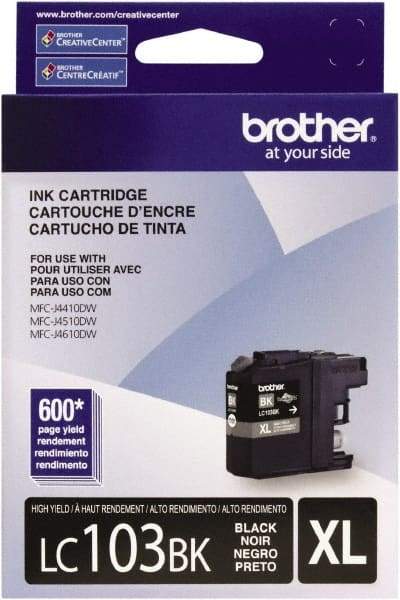 Brother - Black Ink Cartridge - Use with Brother DCP-J152W, MFC-J245, J285DW, J4310DW, J4410DW, J450DW, J4510DW, J4610DW, J470DW, J4710DW, J475DW, J650DW, J6520DW, J6720DW, J6920DW, J870DW, J875DW - Exact Industrial Supply