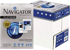 Navigator - White Copy Paper - Use with Laser Printers, Copiers, Fax Machines, Multifunction Machines - Exact Industrial Supply