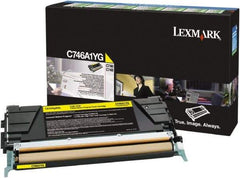 Lexmark - Yellow Toner Cartridge - Use with Lexmark C746, C748 - Exact Industrial Supply