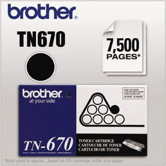 Brother - Black Toner Cartridge - Use with Brother HL-6050D, 6050DN, 6050DW - Exact Industrial Supply