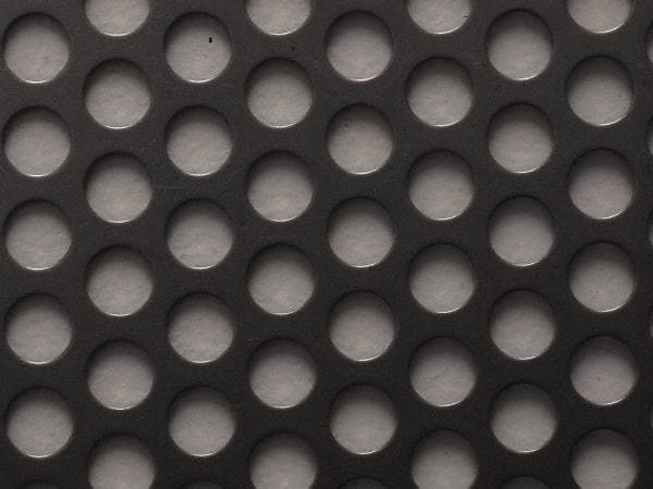 Value Collection - 36 x 40 x 0.075" Perforated Carbon Steel Sheet - 1/2" Staggered Round Holes, 11/16" Hole Spacing - Exact Industrial Supply