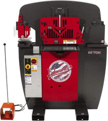 Edwards Manufacturing - 11-3/16" Throat Depth, 55 Ton Punch Pressure, 1-1/16" in 5/8" Punch Capacity Ironworker - 3 Phase, 230 Volts - Exact Industrial Supply