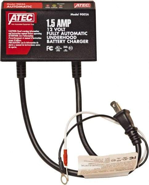 ATEC - 12 Volt Automatic Charger/Maintainer - 1.5 Amps - Exact Industrial Supply