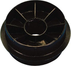Caplugs - Round Head Double-Ended Plug - 3" OD, High-Density Polyethylene, Black - Exact Industrial Supply