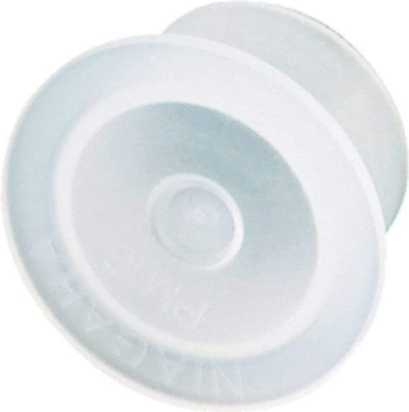 Caplugs - 41.68" ID, Push-On, Round Head Cap - 49.5mm OD, Low-Density Polyethylene, Yellow Tint - Exact Industrial Supply