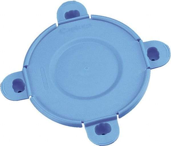 Caplugs - Toggle Lock Flange Cap - Low-Density Polyethylene, Blue - Exact Industrial Supply