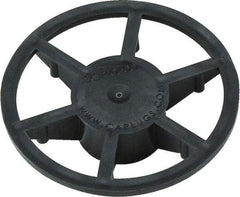 Caplugs - 0.809" ID, Pin Wheel Cap - 35/64" Long, Low-Density Polyethylene, Black - Exact Industrial Supply