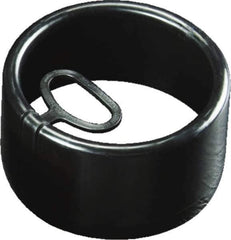 Caplugs - Round Head, Tear-Tab Well Casing Cap - Low-Density Polyethylene, Black - Exact Industrial Supply
