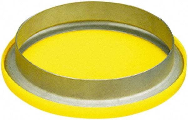 Caplugs - 7.656" ID, Round Head Flange Cap - 11/32" Long, Low-Density Polyethylene, Yellow - Exact Industrial Supply