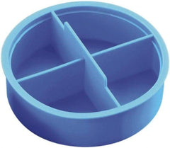 Caplugs - 3.93" ID, Round Head Tube Plug - 4.13" OD, 1" Long, Low-Density Polyethylene, Blue - Exact Industrial Supply
