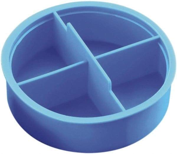 Caplugs - 2.02" ID, Round Head Tube Plug - 2.13" OD, 1" Long, Low-Density Polyethylene, Blue - Exact Industrial Supply