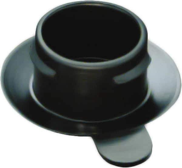 Caplugs - Push-In Finishing Plugfor 7/8 SAE Thread - 0.797" ID, 1.15 OD, Low-Density Polyethylene, Black - Exact Industrial Supply