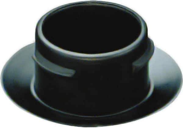 Caplugs - Push-In Finishing Plugfor 1/2 SAE, 1/4 NPT Thread - 0.444" ID, 0.72 OD, 0.27" Deep, Low-Density Polyethylene, Black - Exact Industrial Supply