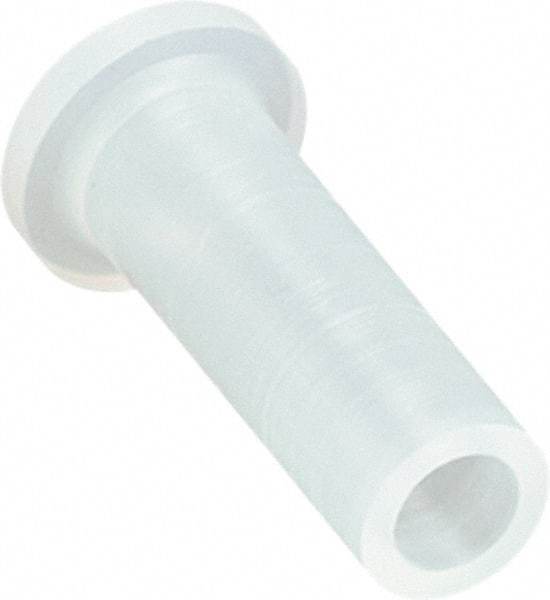 Caplugs - Round Head Cap with Flange - 1-27/64" Long, Silicone, Natural (Color) - Exact Industrial Supply