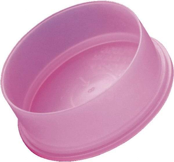 Caplugs - Round Head, Static Dissipative Cap - 1.22" OD, 1/2" Long, Polyethylene, Pink - Exact Industrial Supply