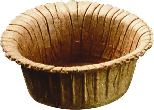 Caplugs - 1.11" ID, Round Head, Tapered Plug - 1.38" OD, 35/64" Long, Paperboard, Brown - Exact Industrial Supply
