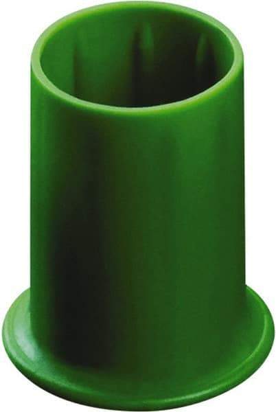 Caplugs - 0.231" ID, Round Head Vented Cap - 0.57" OD, 7/8" Long, Thermoplastic Rubber, Red - Exact Industrial Supply