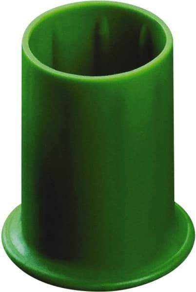 Caplugs - 0.541" ID, Round Head Vented Cap - 0.88" OD, 1-5/64" Long, Low-Density Polyethylene, Red - Exact Industrial Supply