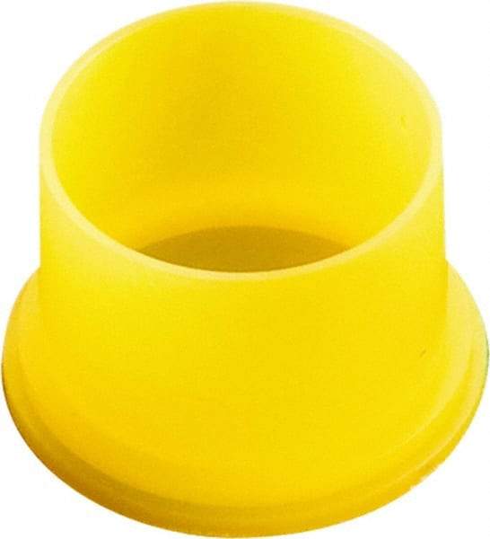 Caplugs - 0.724" ID, Round Head Utility Plug - 0.84" OD, 5/8" Long, Low-Density Polyethylene, Yellow - Exact Industrial Supply