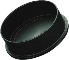Caplugs - Conductive, Round Head, Static Dissipative Cap - 0.73" OD, 1/2" Long, Polyethylene Copolymer, Black - Exact Industrial Supply