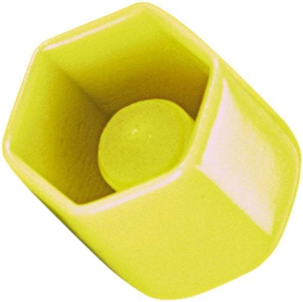 Caplugs - Hex Head Cap - 11/16" Long, Vinyl, Yellow - Exact Industrial Supply