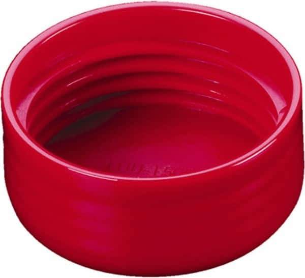 Caplugs - Round Head, Threaded Cap - Vinyl, Red - Exact Industrial Supply