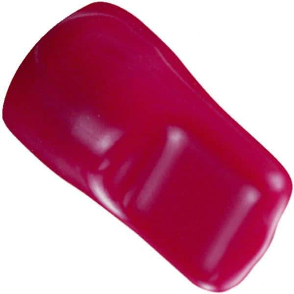 Caplugs - 3/16" ID, Pull-Tab, Round Head Cap - 1-11/32" Long, Vinyl, Red - Exact Industrial Supply